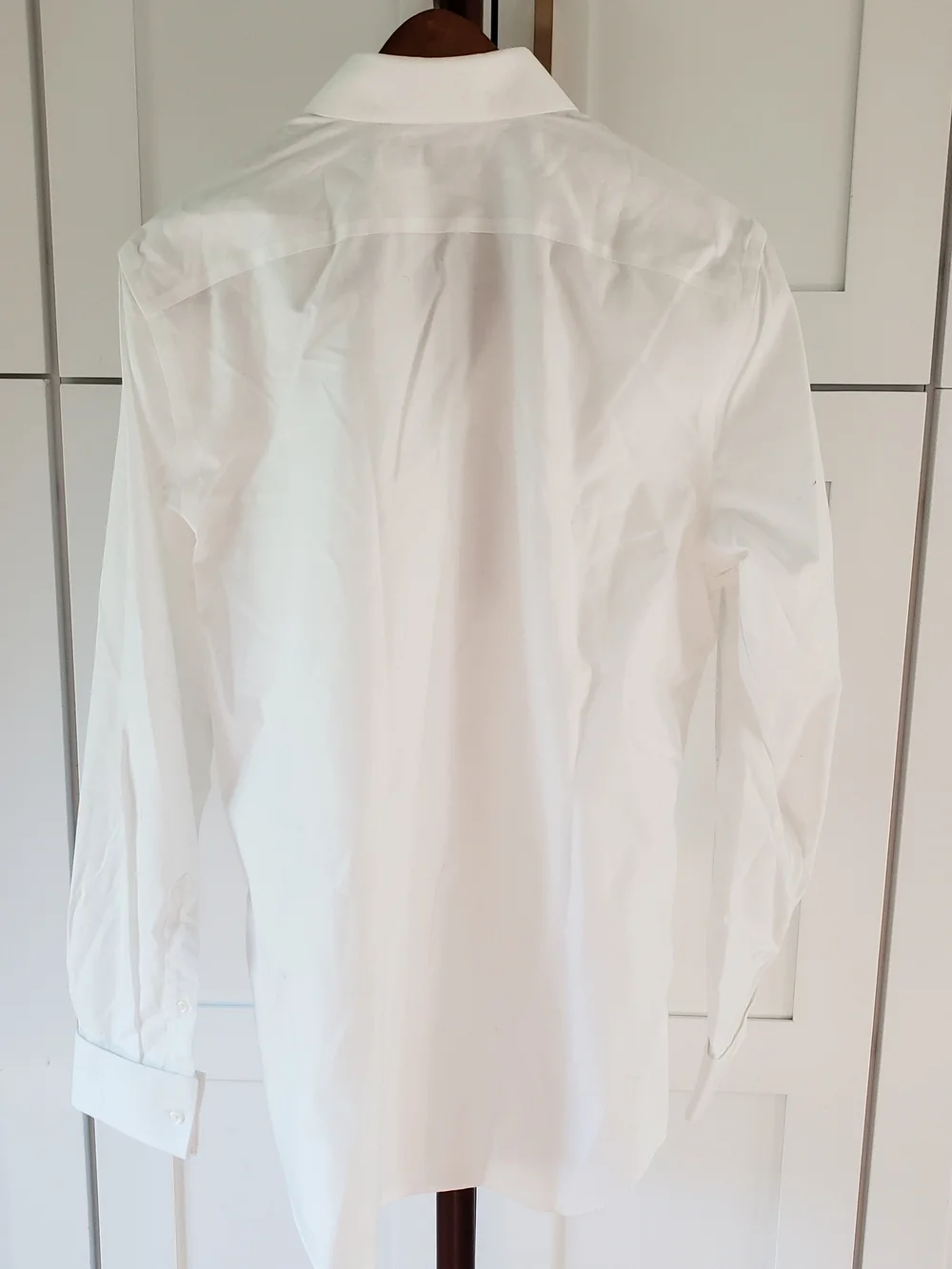 Banana Republic White Men's Long-Sleeve Dress Shirt